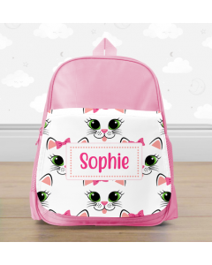 Personalised Kitty Cat Mini Backpack