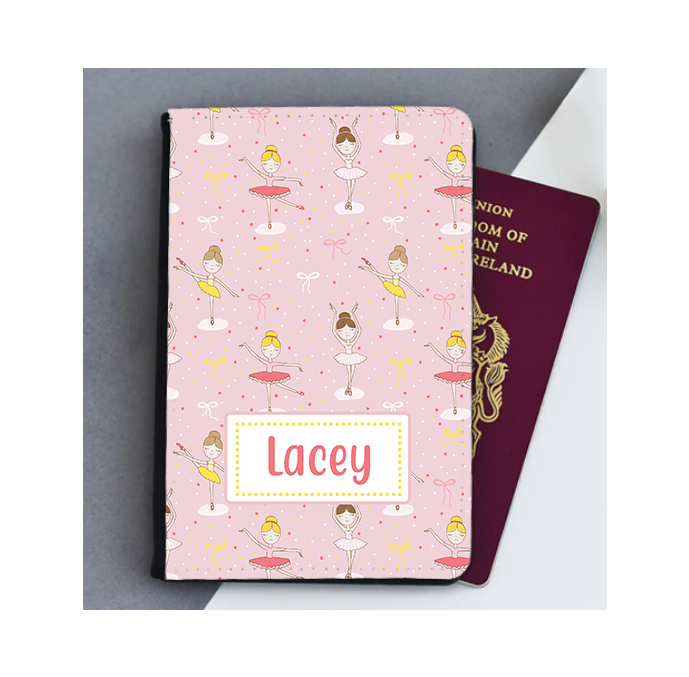 Personalised Ballerina Passport Cover