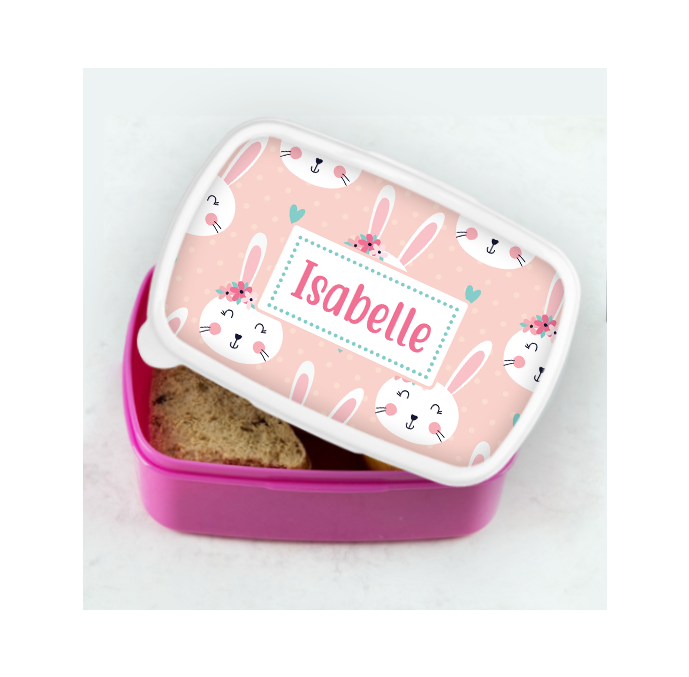 Personalised Bunny Rabbit Lunch Box