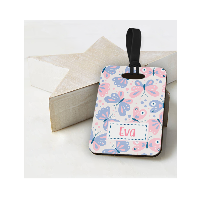 Personalised Butterfly Luggage Tag