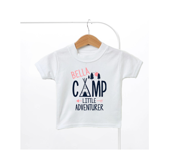 Personalised Little Adventurer Kids T-Shirt