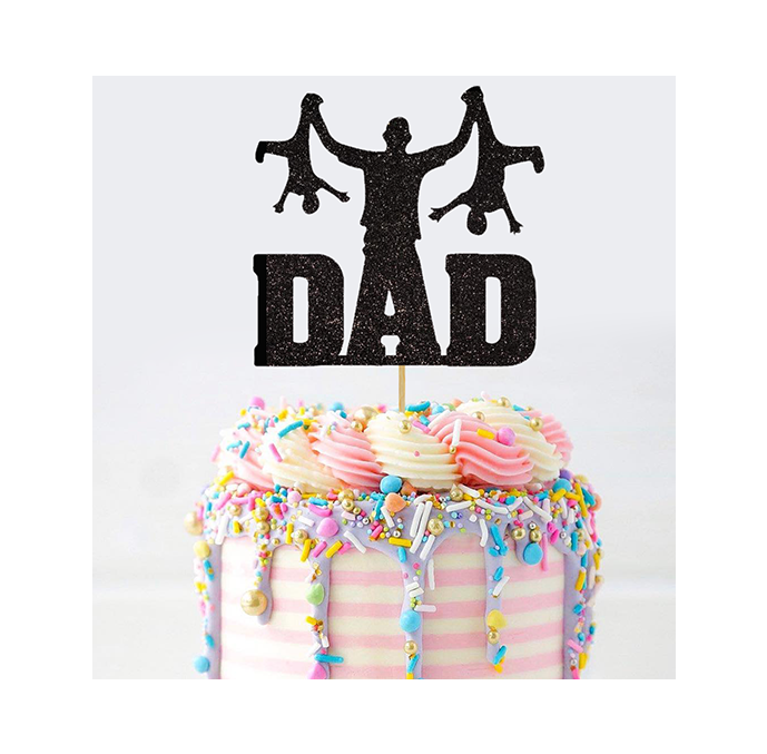 Happy Fathers Day Cake Topper Funny Kids