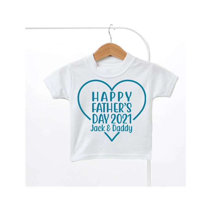 Personalised Our First Fathers Day Kids T-Shirt Boys
