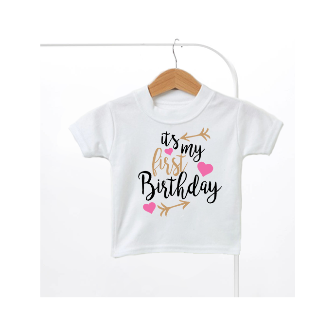 Its My Birthday Arrow Girls Kids T-Shirt