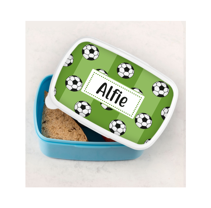 Personalised Football Pitch Lunch Box