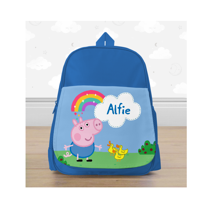 George Pig Blue Backpack