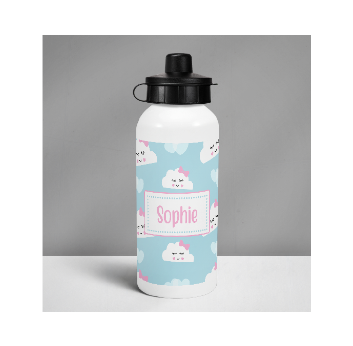 Personalised Happy Clouds Drinks Bottle