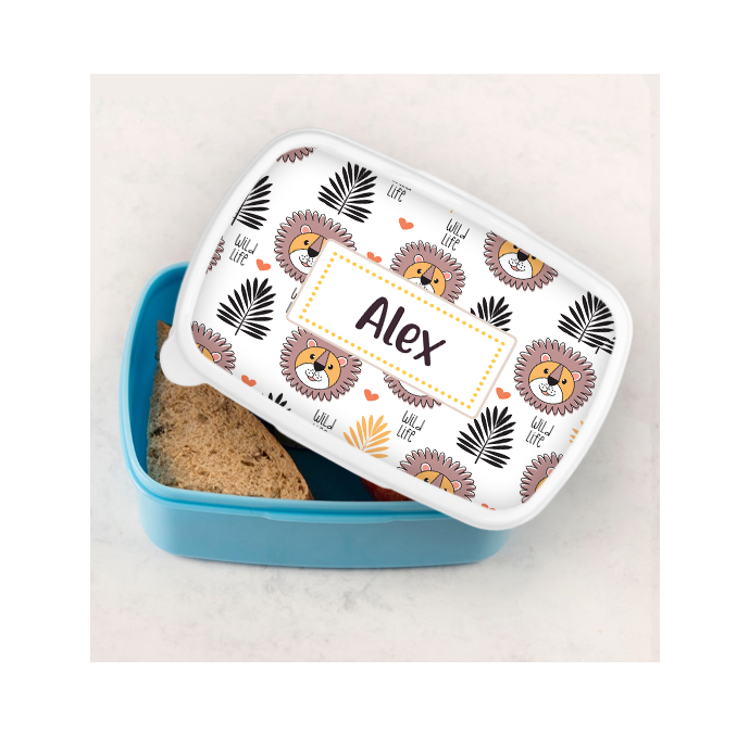 Personalised Lion Lunch Box