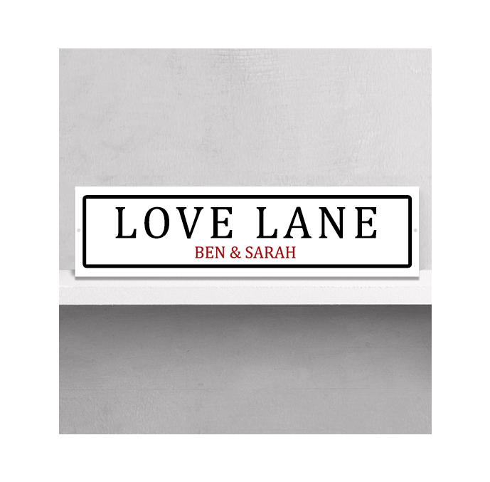 Personalised Love Lane Street Sign