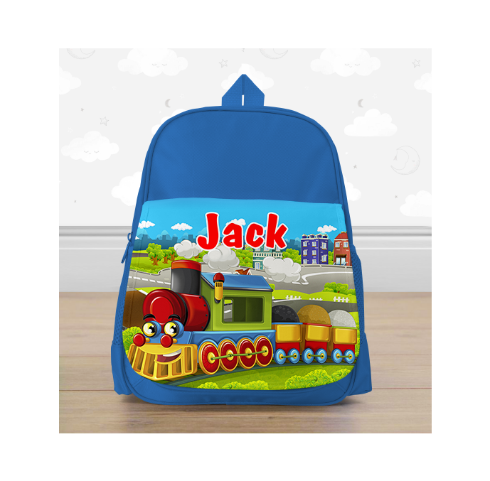Personalised Train Mini Backpack