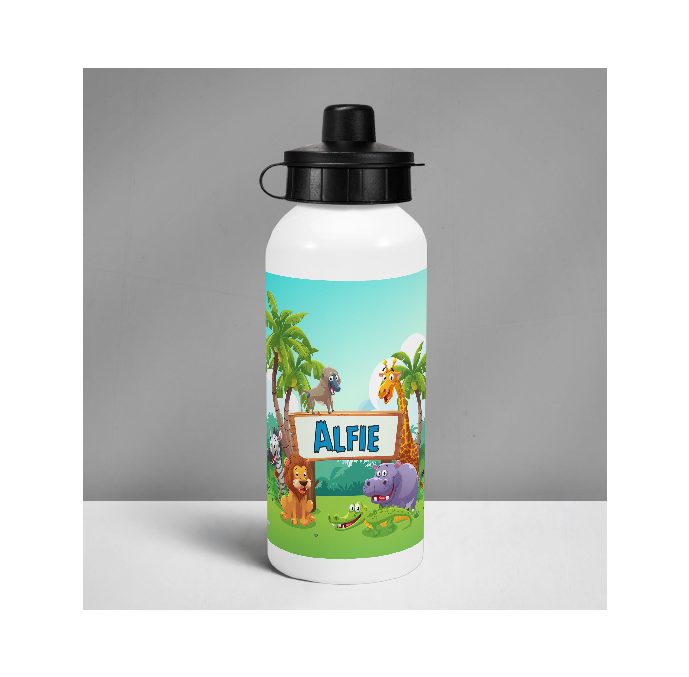 Personalised Safari Animals Drinks Bottle