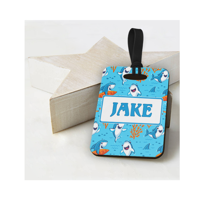 Personalised Shark Luggage Tag