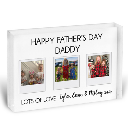 Personalised Fathers Day Photo Block 