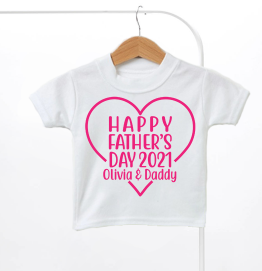 Personalised Our First Fathers Day Kids T-Shirt