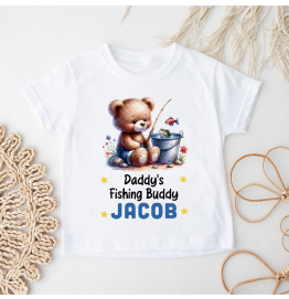 Personalised Daddy's Future Riding Buddy Kids T Shirt