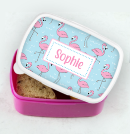 Personalised Flamingo Lunch Box