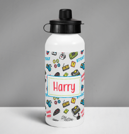 Personalised Colourful Gaming Drinks Bottle