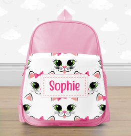 Personalised Kitty Cat Mini Backpack