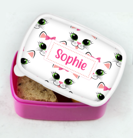 Personalised Kitty Cat Lunch Box