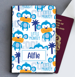 Personalised Little Monkey Passport Cover