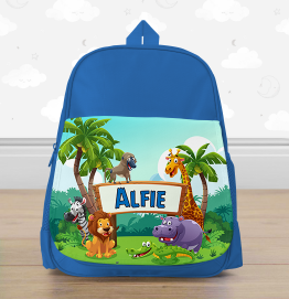 Personalised Safari Animals Mini Backpack