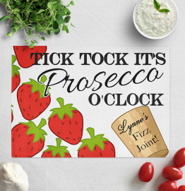 Personalised Prosecco Chopping Board