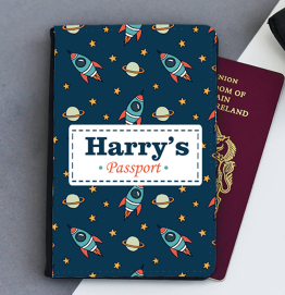 Space Rockets Passport Cover