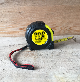 Personalised Dad Superhero Tape Measure