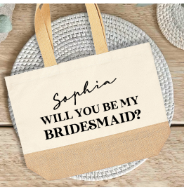 Proposal Will You Be My Bridesmaid Beach Bag